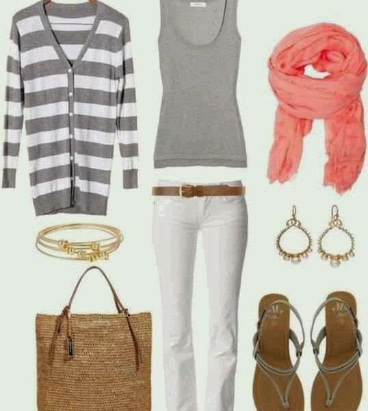 Pinterest Told Me To Wear White, Grey, and Coral