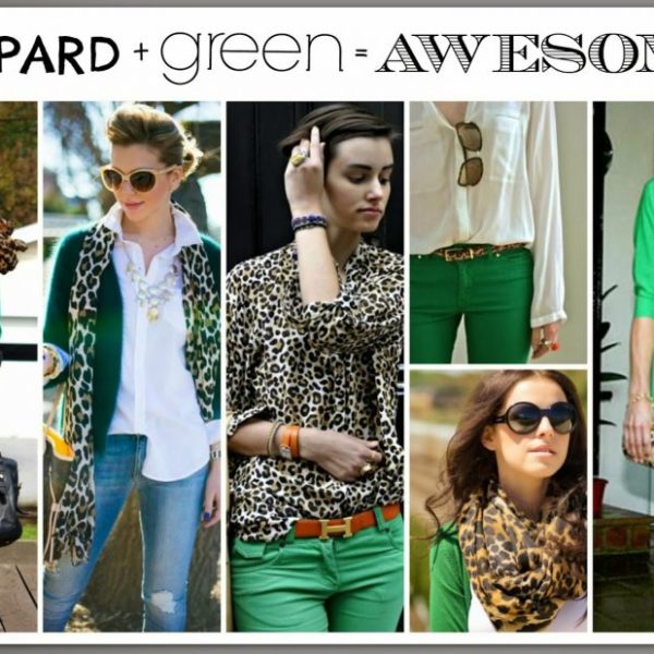 Leopard and Green….AND STRIPES!