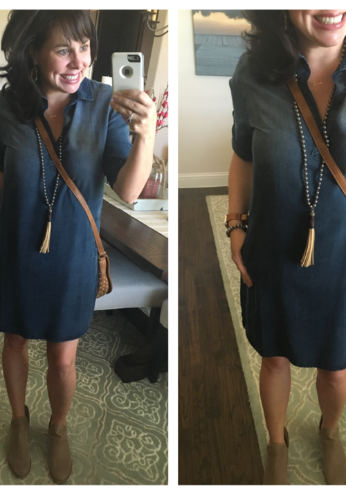 denim shirt dress