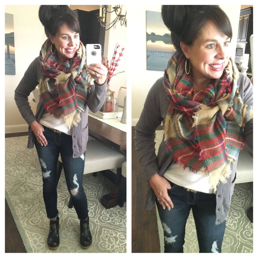 how to wear a rectangle blanket scarf
