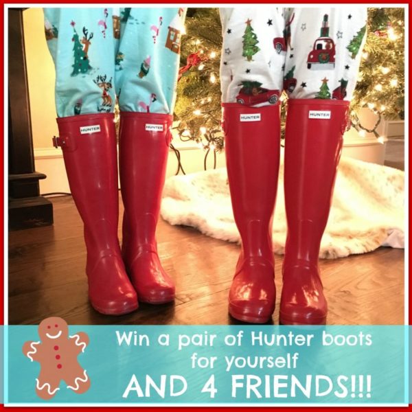 5 Days of Fabulous Day #3:  HUNTER BOOTS FOR YOU AND 4 FRIENDS!!!