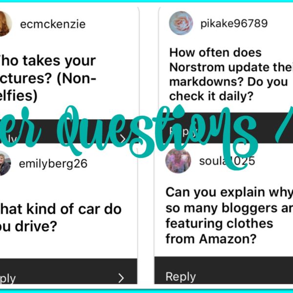 READER QUESTIONS | 2020