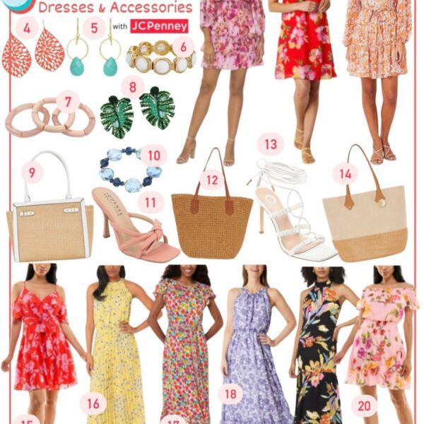 Floral Dresses and Accessories